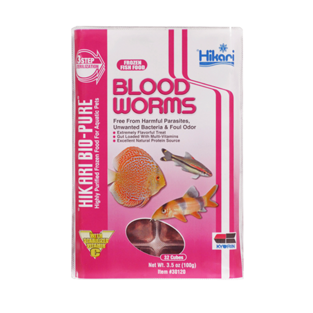 Hikari Blood Worms (100g)