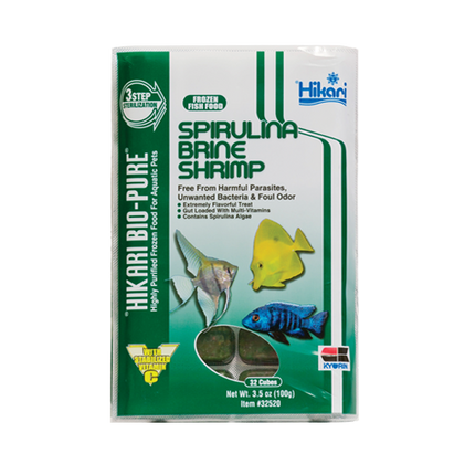 Hikari Spirulina Brine Shrimp (Frozen Food)(100g)