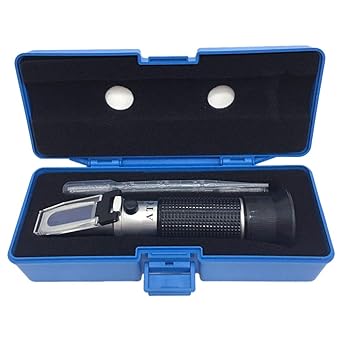 aichose Brix Refractometer with ATC, Dual Scale