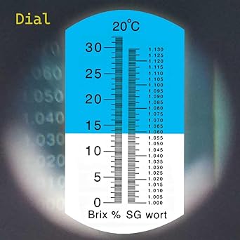 aichose Brix Refractometer with ATC, Dual Scale