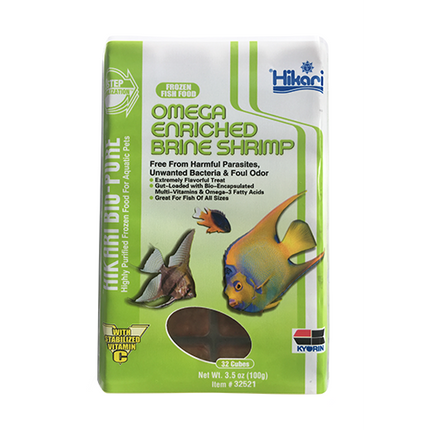 Hikari Omega Enriched Brine Shrimp (Frozen Food)(100g)