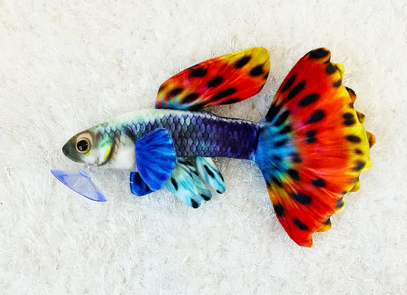 Stuffed Guppy Plush – Aqua SD