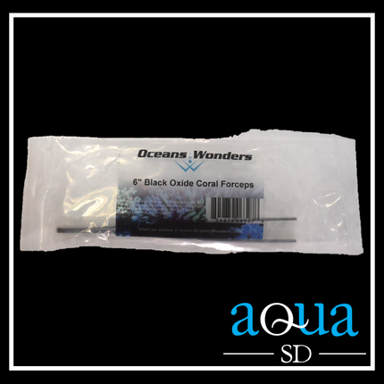 Oceans Wonders - 6" BLACK OXIDE CORAL FORCEPS