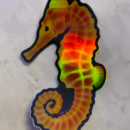 Seahorse "Waffle" Sticker