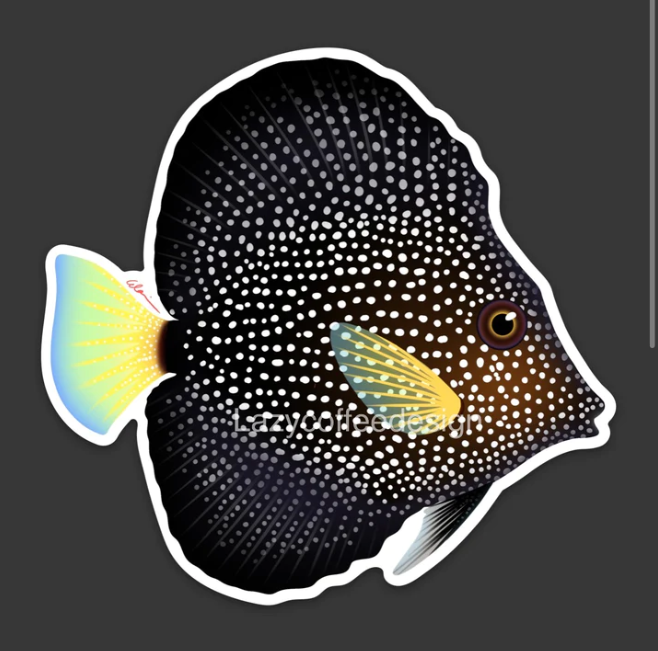 Gem Tang Sticker by Lazy Coffee Design – Aqua SD